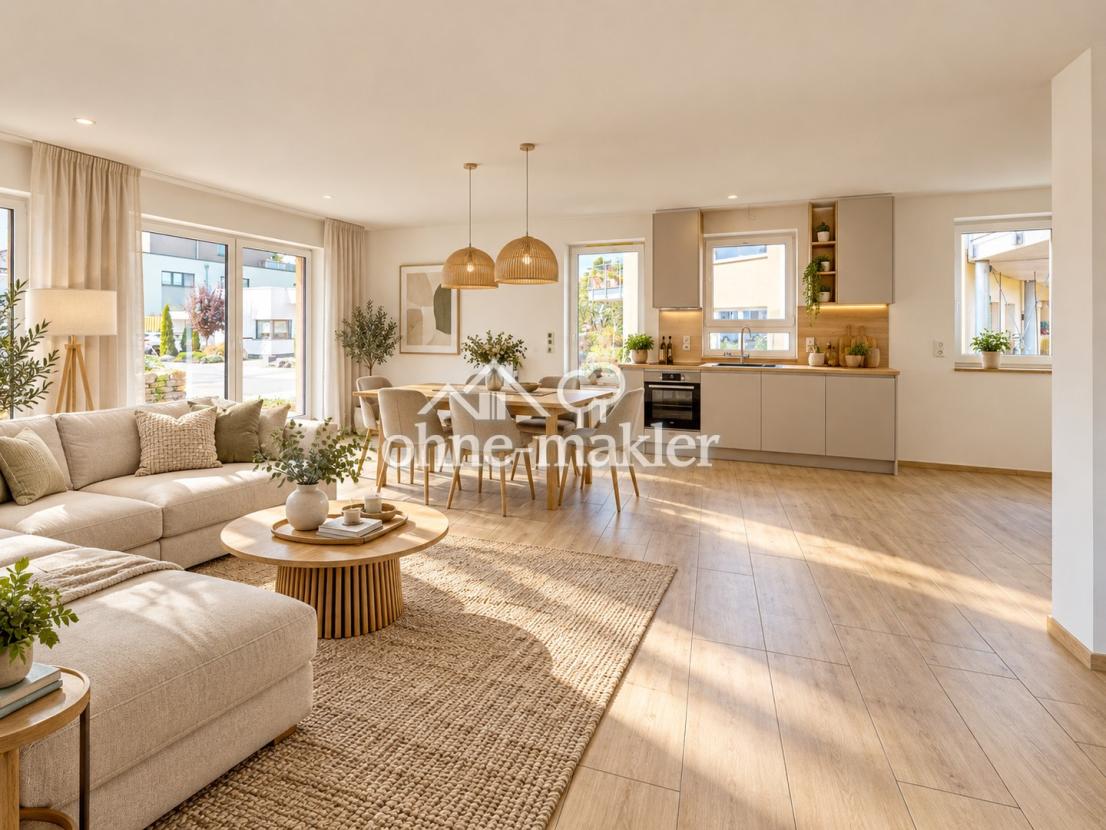 visualisiertes Wohnzimmer
