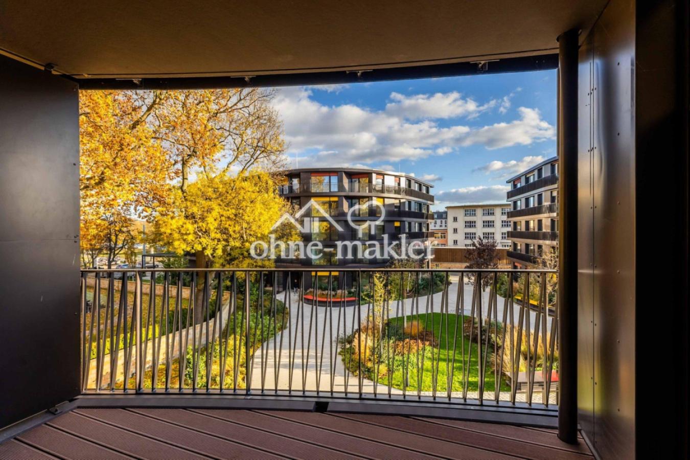 Blick vom Balkon