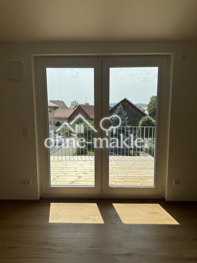 Blick auf Balkon