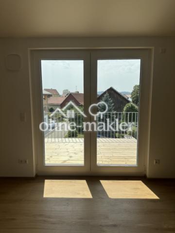 Blick auf Balkon