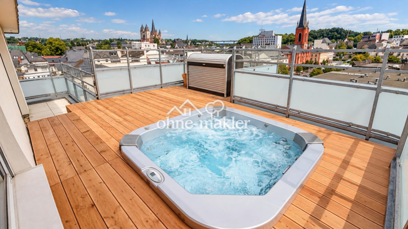 Whirlpool mit Domblick