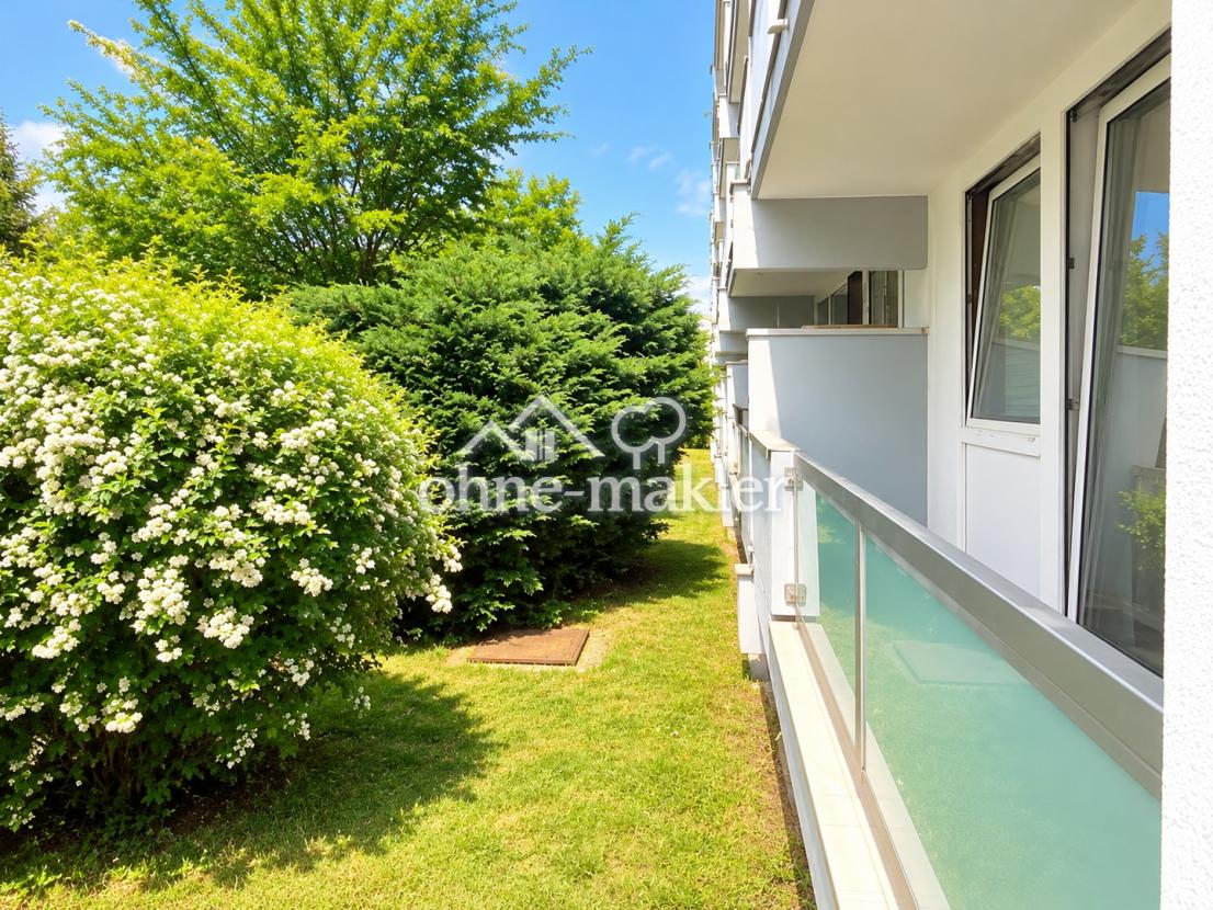 Balkon mit Blick ins Grüne