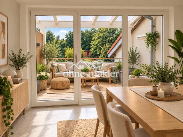 Essbereich, Blick zur Terrasse
