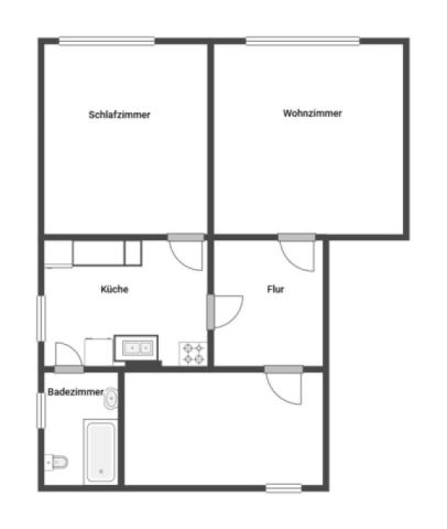 Grundriss Haus 1 WHG2