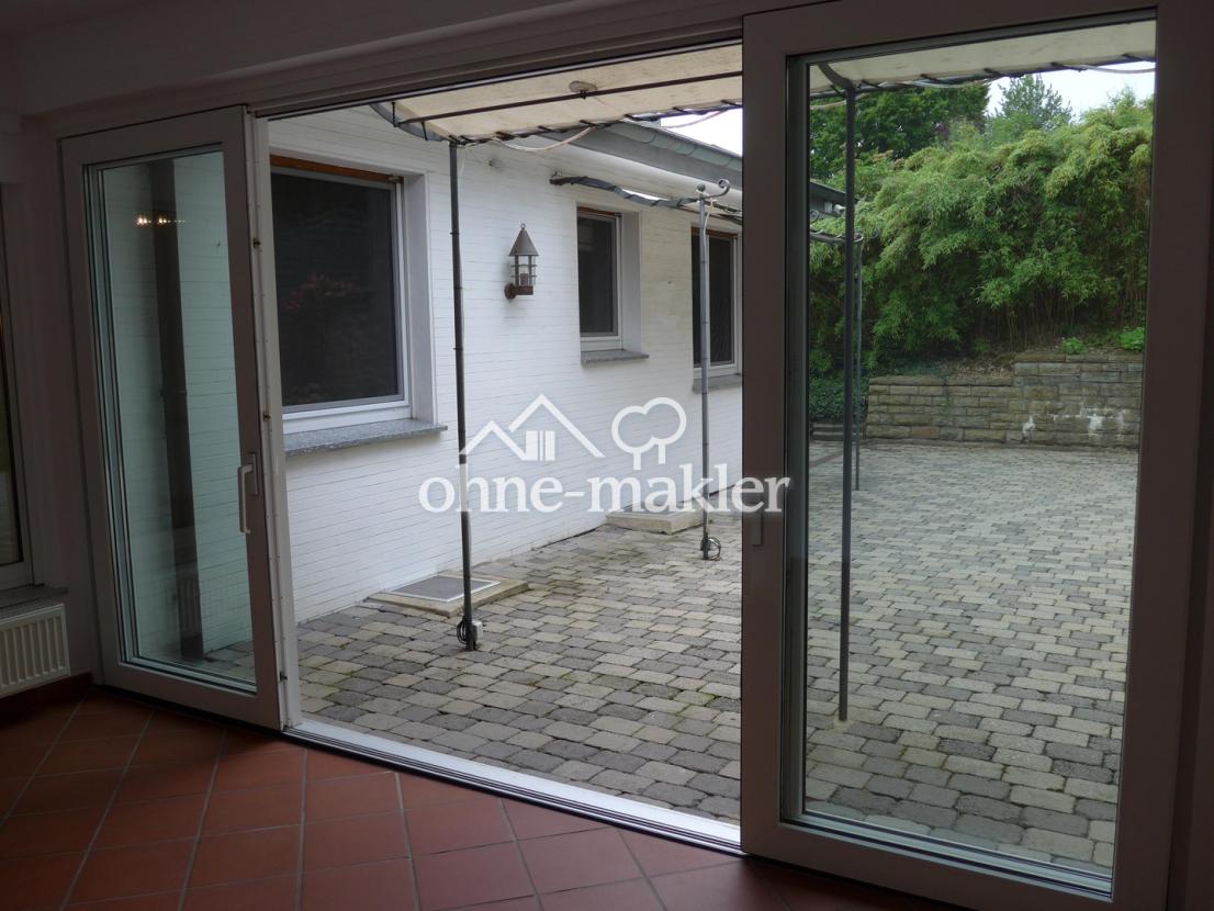 Blick Hundezimmer / Innenhof