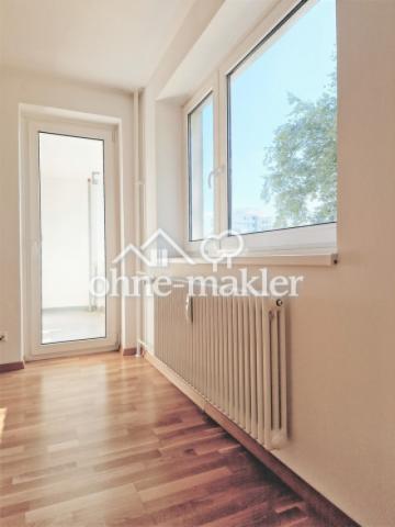 Blick zum Balkon
