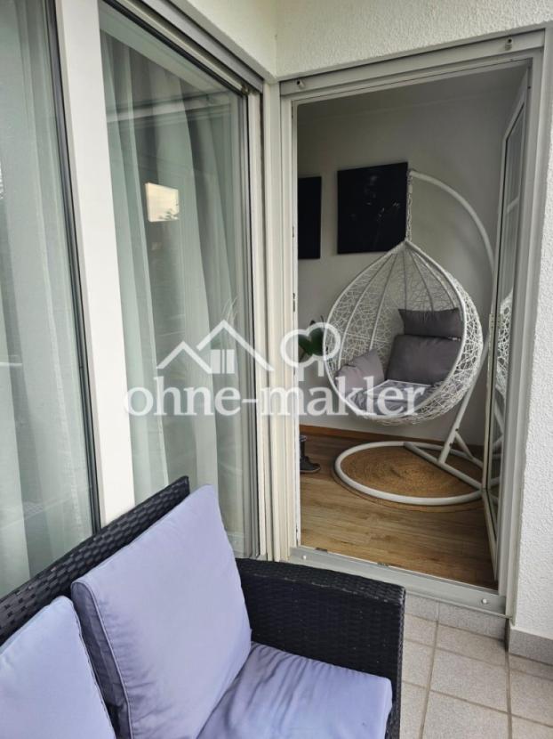 Lounge-Ecke am Balkon 
