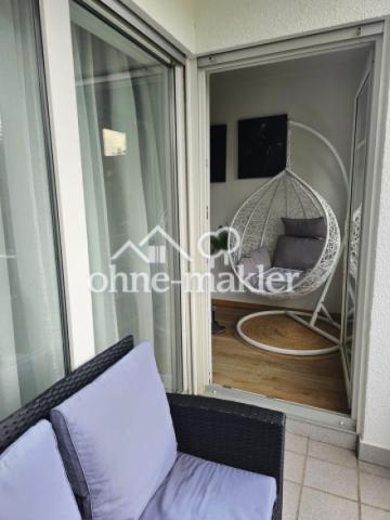 Lounge-Ecke am Balkon 