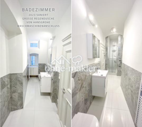 Bad mit WC und Regendusche