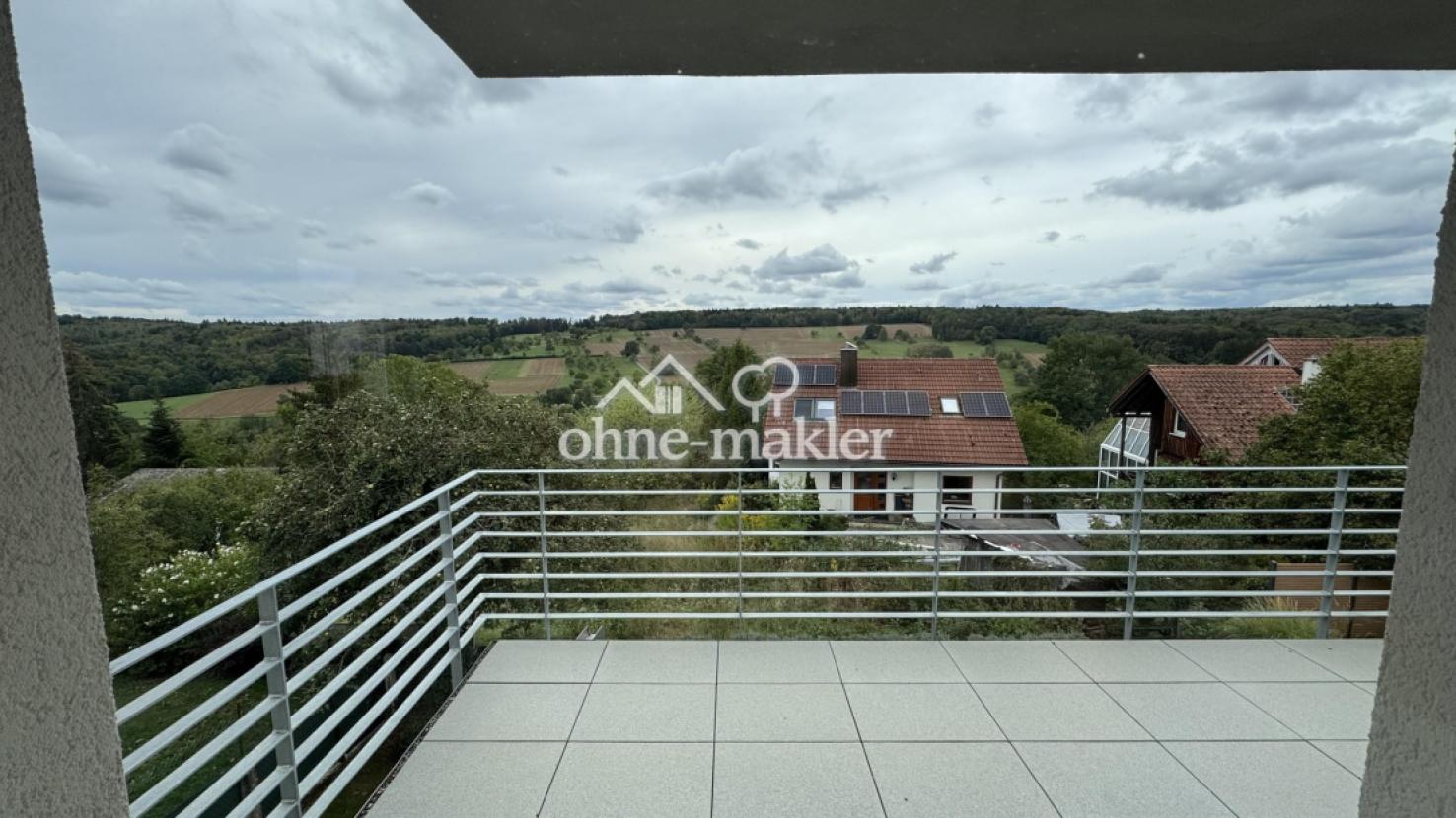 Blick  Balkon im Obergeschoss